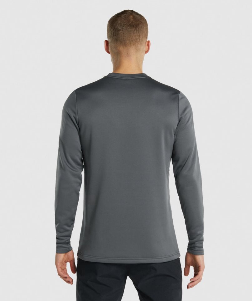 Bluzy Gymshark Arrival Crew Męskie Ciemny Szare | PL 356IRU